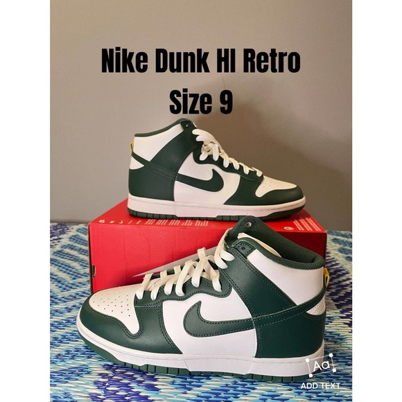 Nike Dunk HI Retro Australia Noble Green / White DD1399 300 Men's Size 9